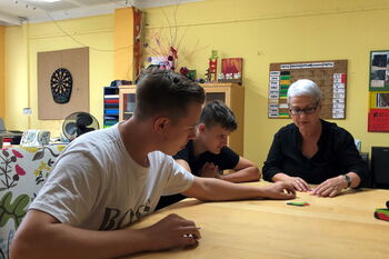 Tagesgruppe Marzahn: Auch gemeinsames Spielen gehört zum Programm