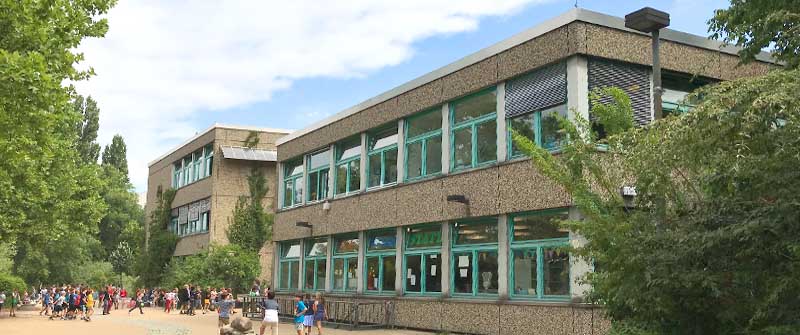 Schulbezogene Sozialarbeit an der Reinhardswald-Grundschule, Berlin Kreuzberg, Schulgebäude